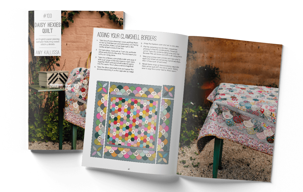 Daisy Hexies Quilt (Digital Download - PDF) - Amy Kallissa