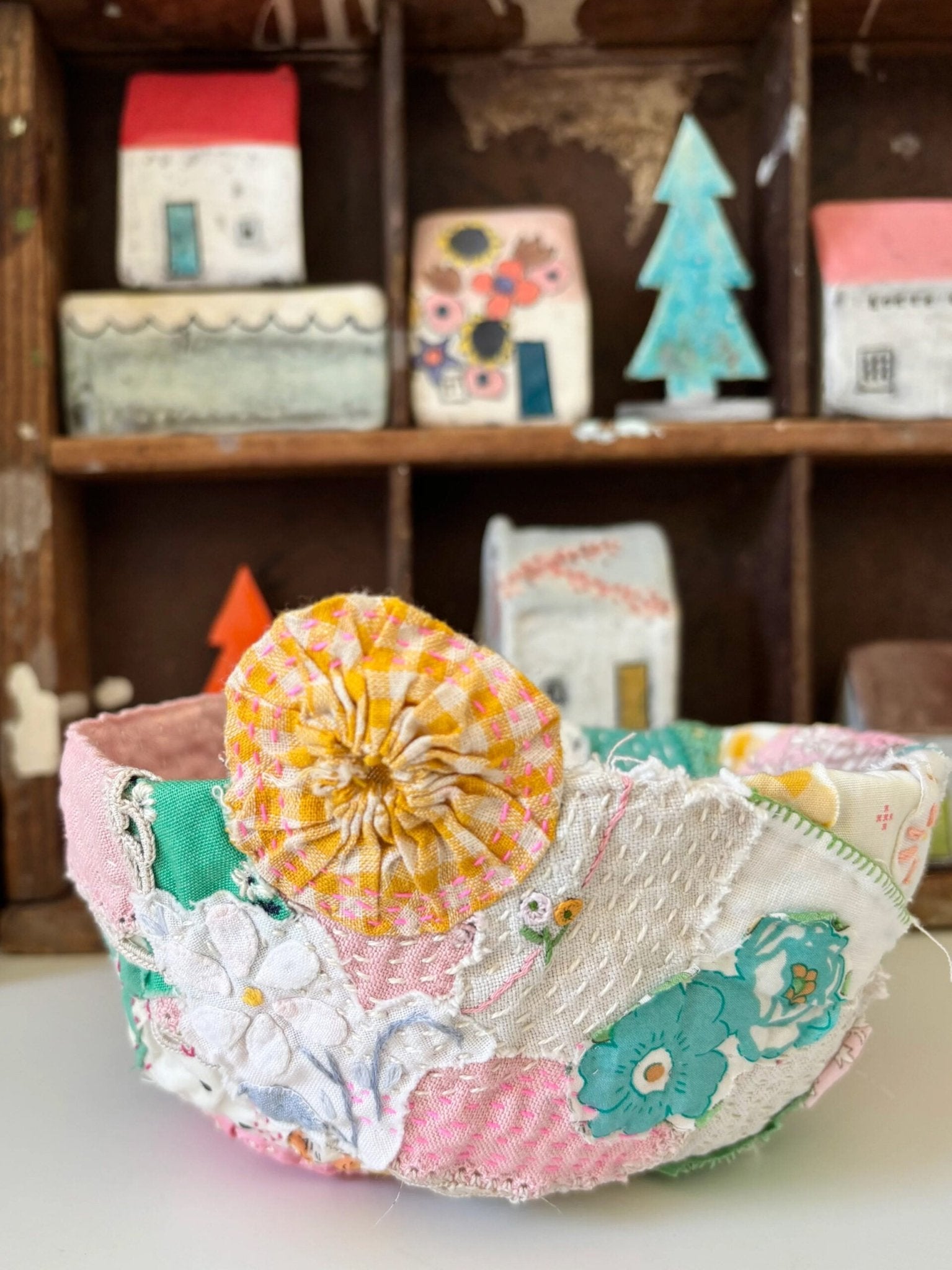 Textile Pinch Pot Pattern - Amy Kallissa