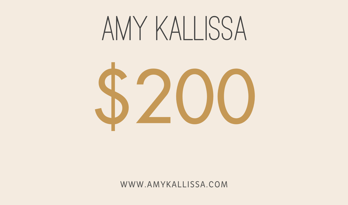 Amy Kallissa Gift Card - Amy Kallissa