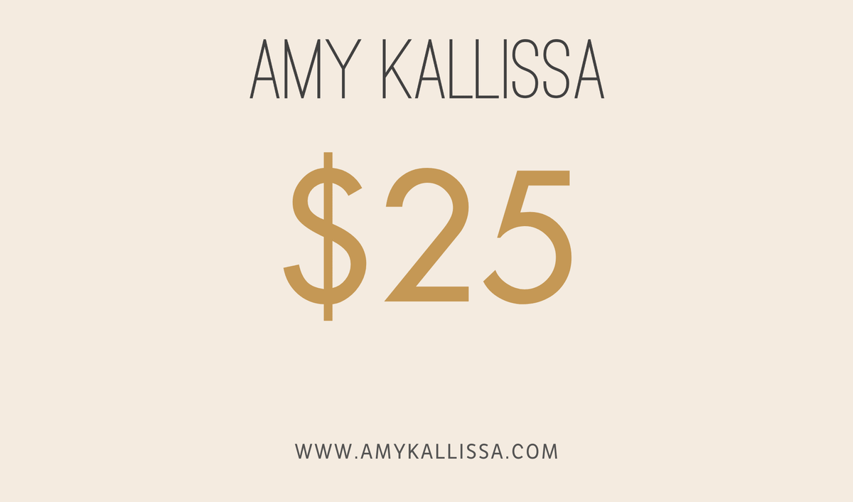 Amy Kallissa Gift Card - Amy Kallissa