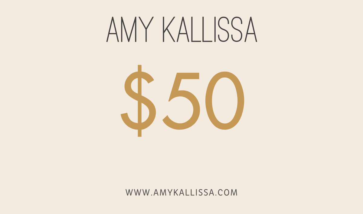 Amy Kallissa Gift Card - Amy Kallissa