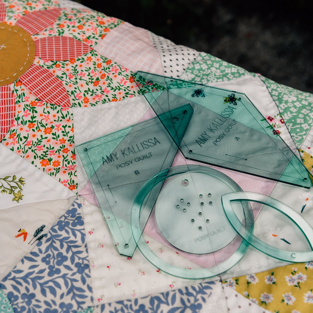 Posy Quilt Template Pack - Amy Kallissa