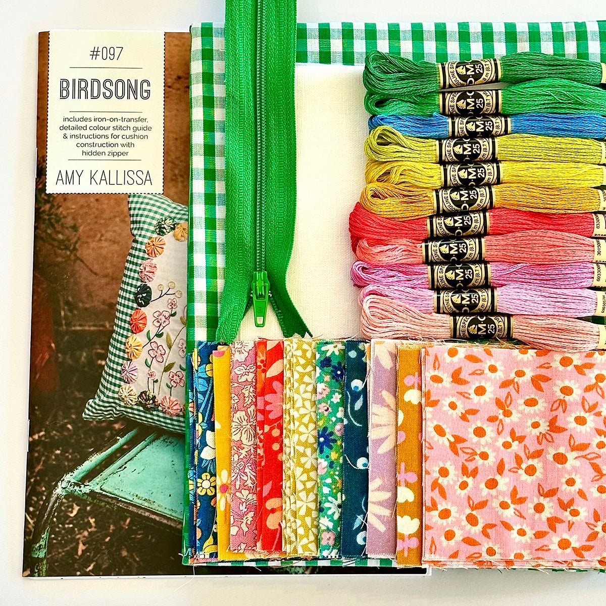 Birdsong Cushion (Digital Download - PDF) - Amy Kallissa