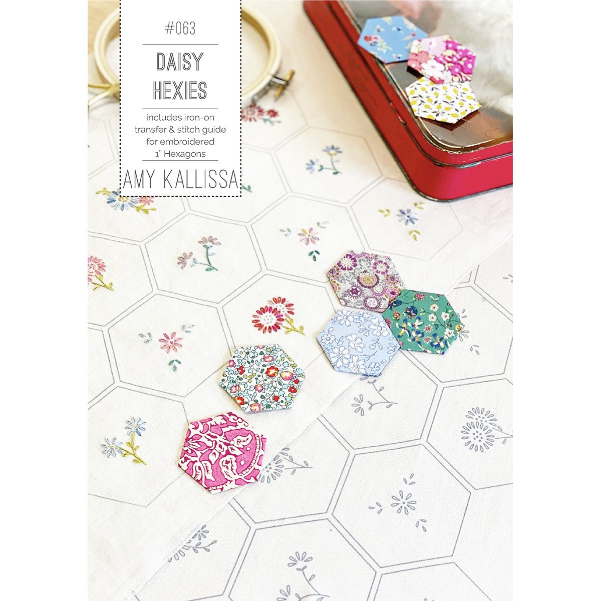 Daisy Hexies (Digital Download - PDF) - Amy Kallissa