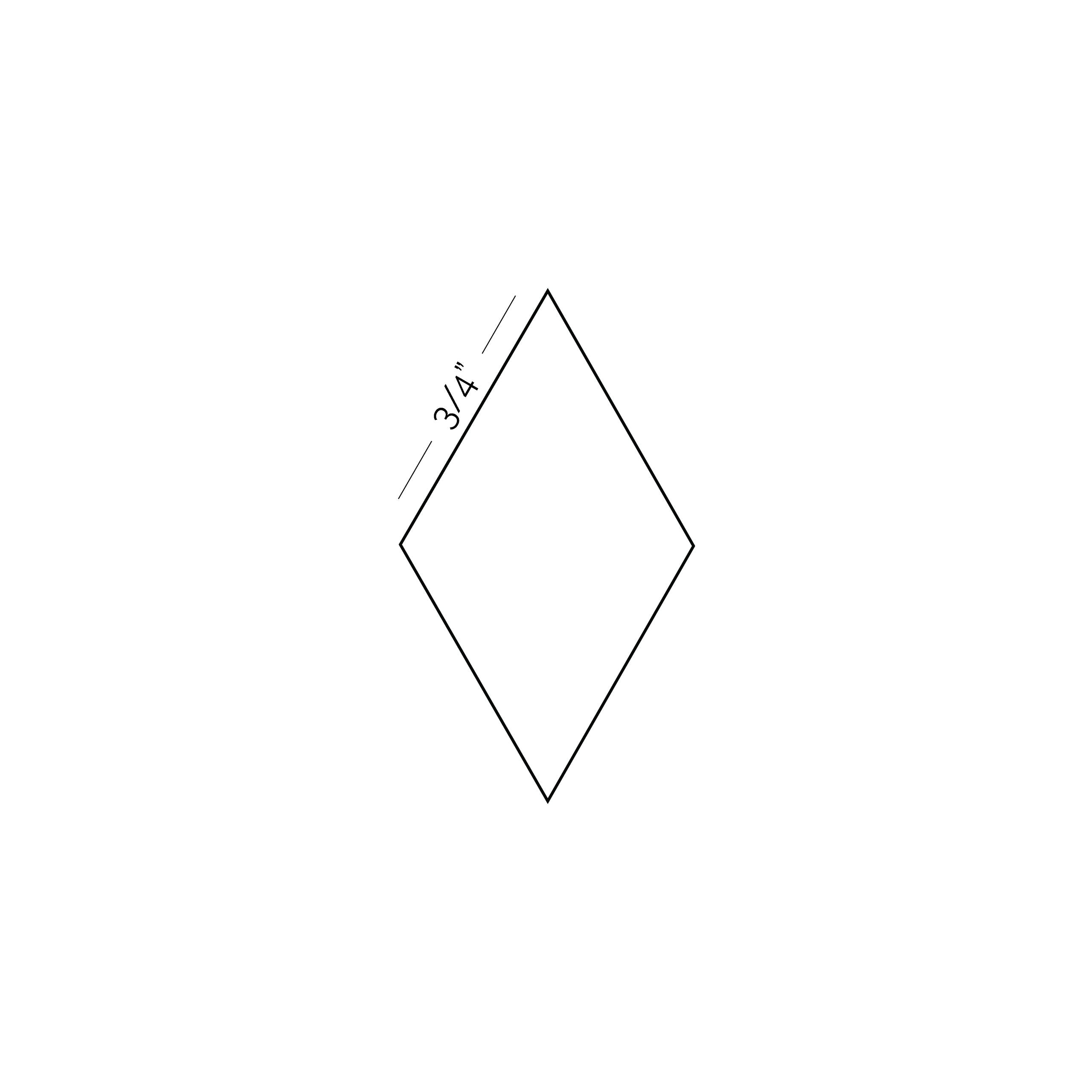 60° Diamonds (6pt Stars)