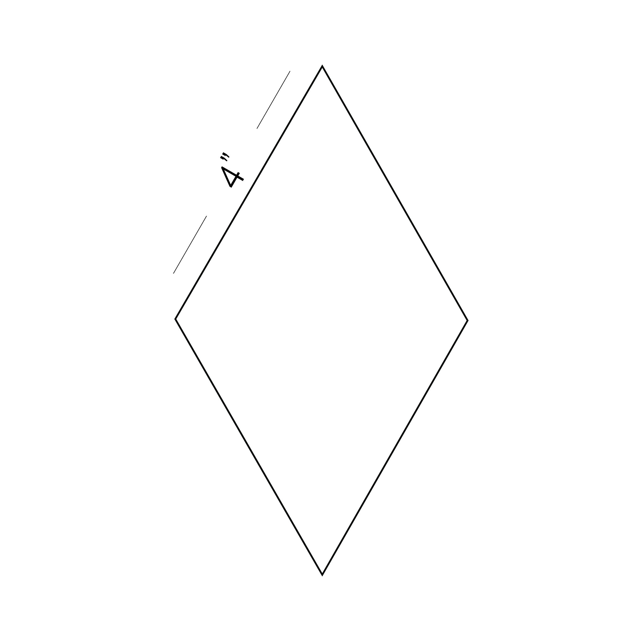 60° Diamonds (6pt Stars)