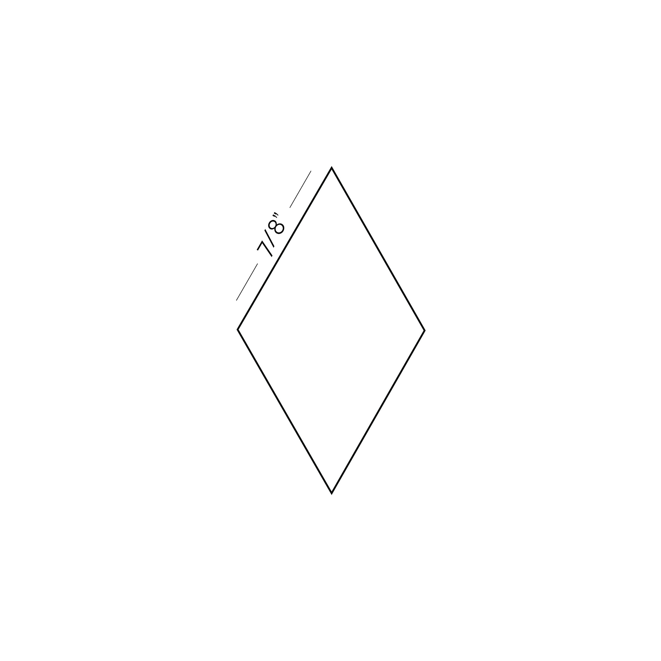 60° Diamonds (6pt Stars)