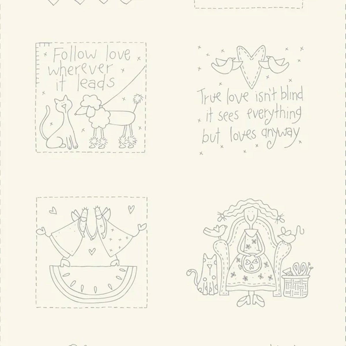 Handy Stitches - Stitchery Panel - Amy Kallissa