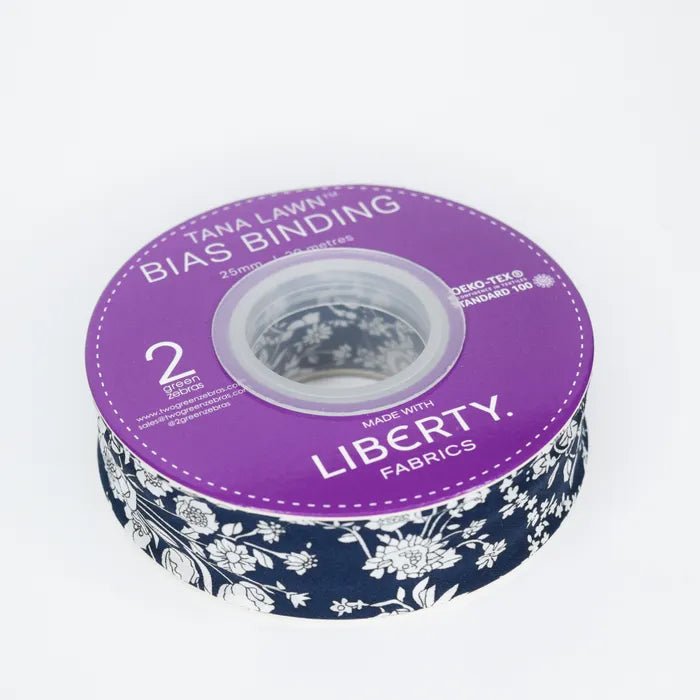 Bias Binding - Liberty Tana Lawn - Summer Blooms A - Amy Kallissa