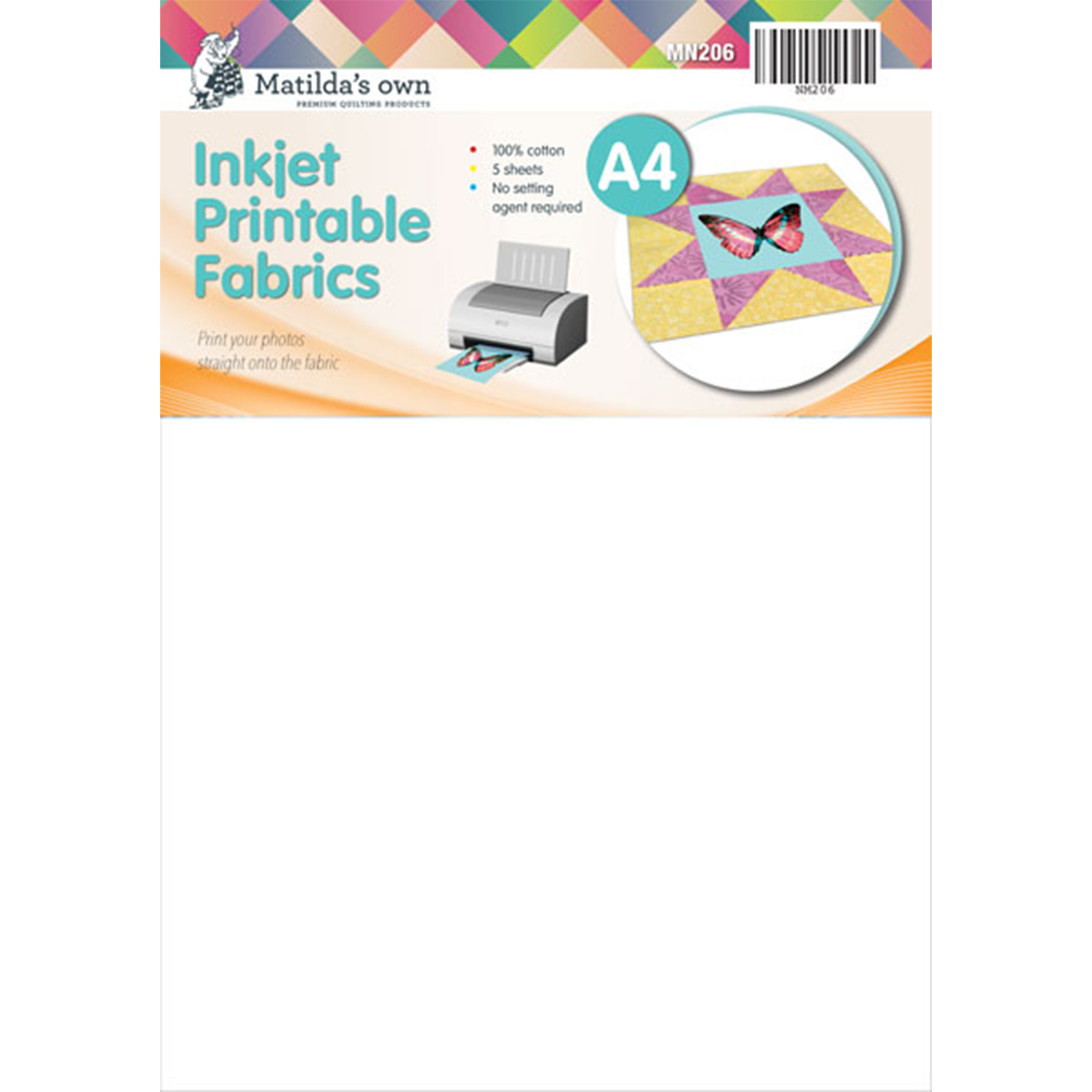 A4 Inkjet Printable Fabric