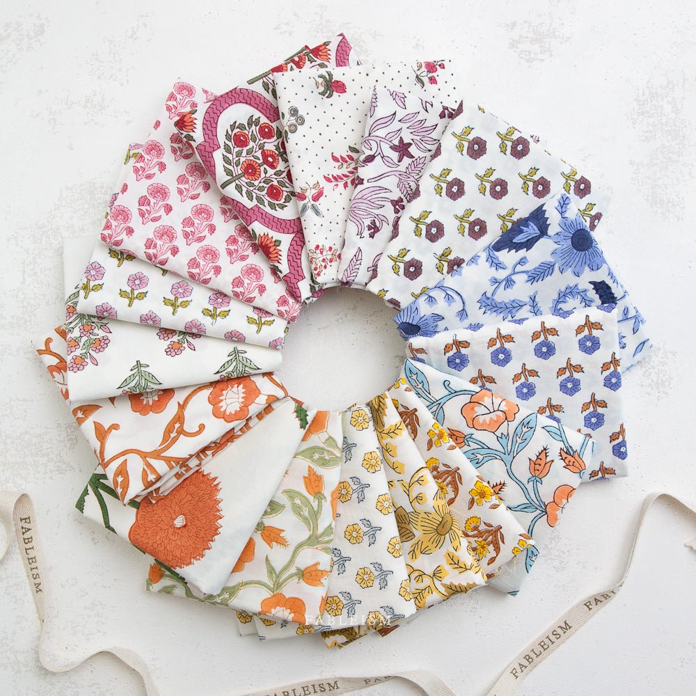 Indian Block Prints - Cottage - FQ Bundle - Amy Kallissa