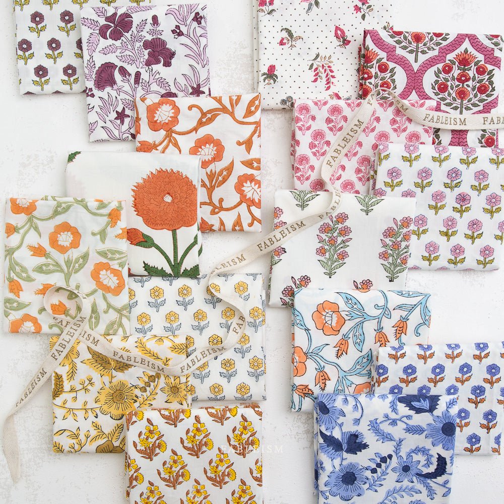 Indian Block Prints - Cottage - FQ Bundle - Amy Kallissa