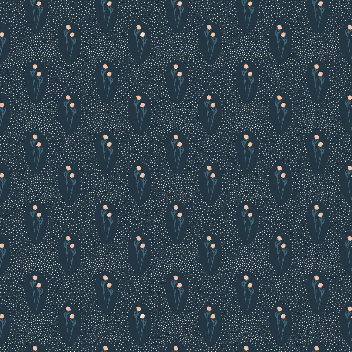 Summer Folk - Little Florets - Indigo