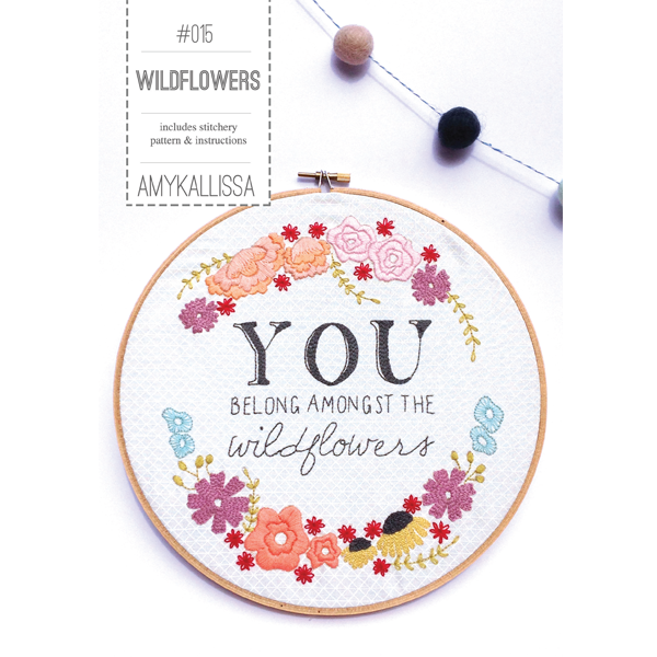Wildflowers Stitchery Paper Pattern