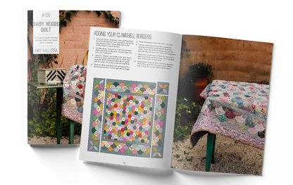 Daisy Hexies Quilt (Hard Copy)