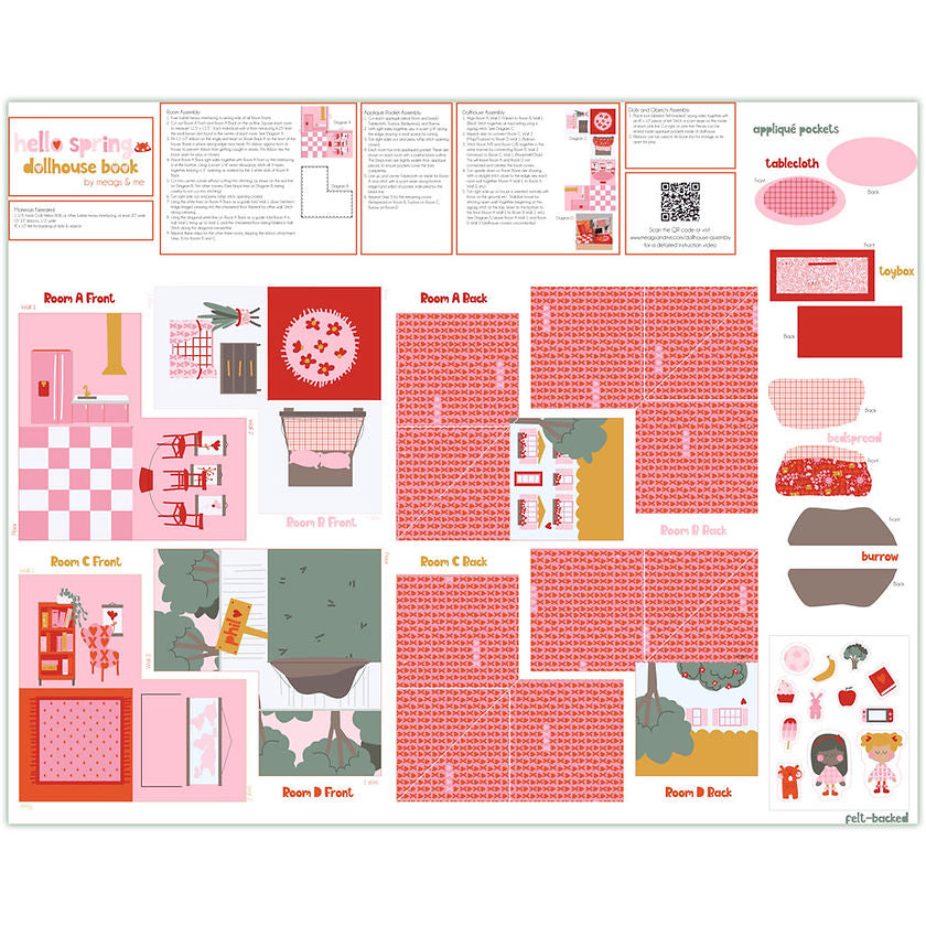 Hello Spring - Dollhouse Panel