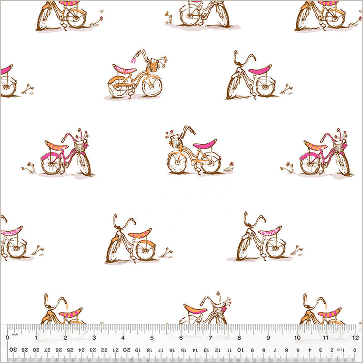 PRE-ORDER - Heather Ross Favourites - Dream Bike - White