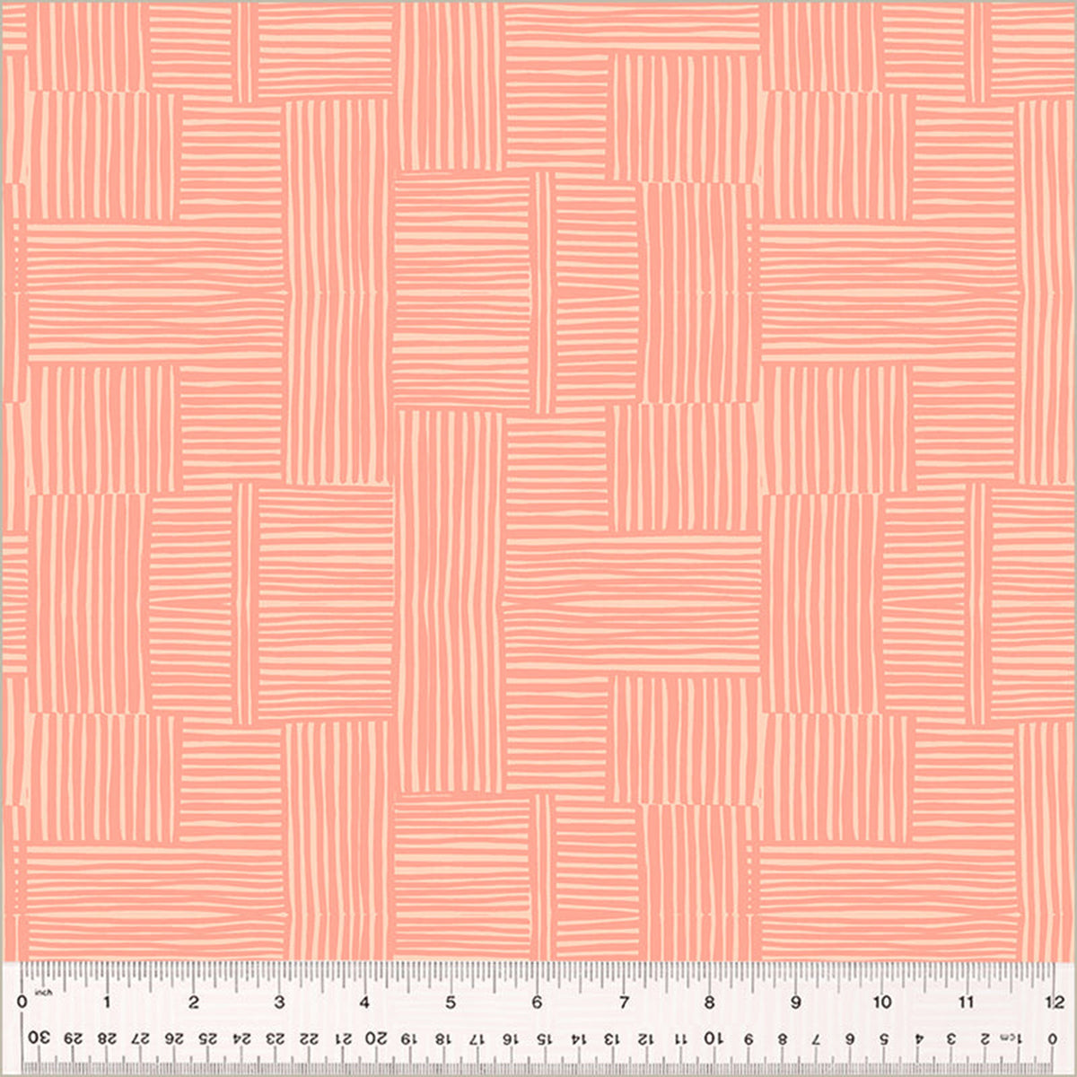 PRE-ORDER - Heather Ross Ruby + Bee Blenders - Woven - Shell/Peachy