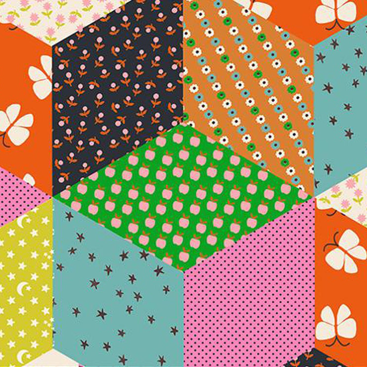 Ooh Lucky Lucky - Tumbling Blocks - Vivid