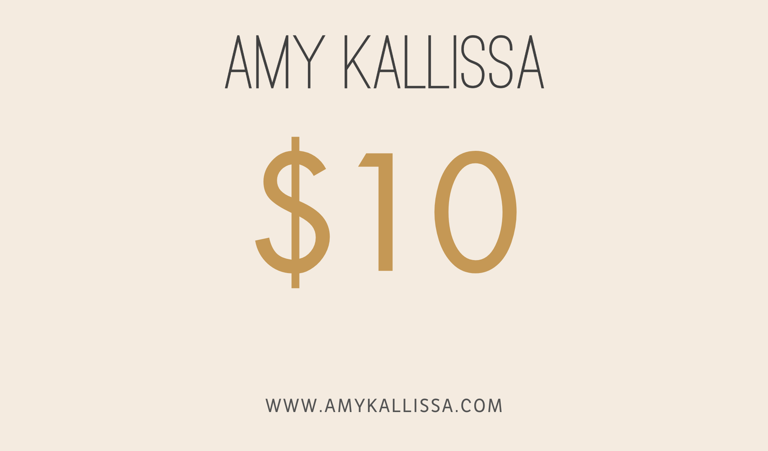 Amy Kallissa Gift Card