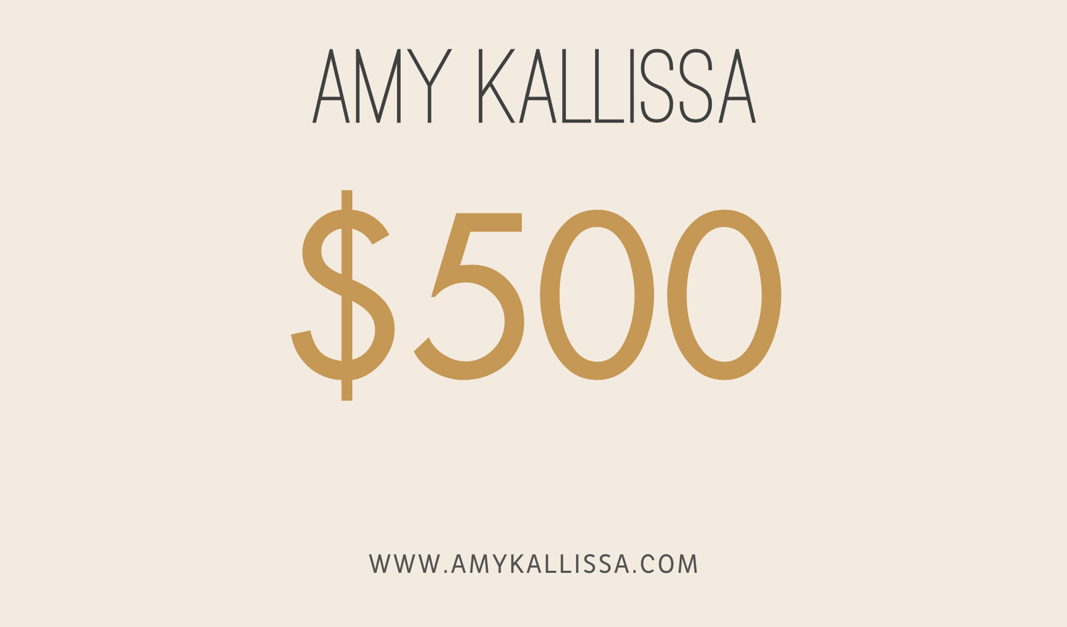 Amy Kallissa Gift Card