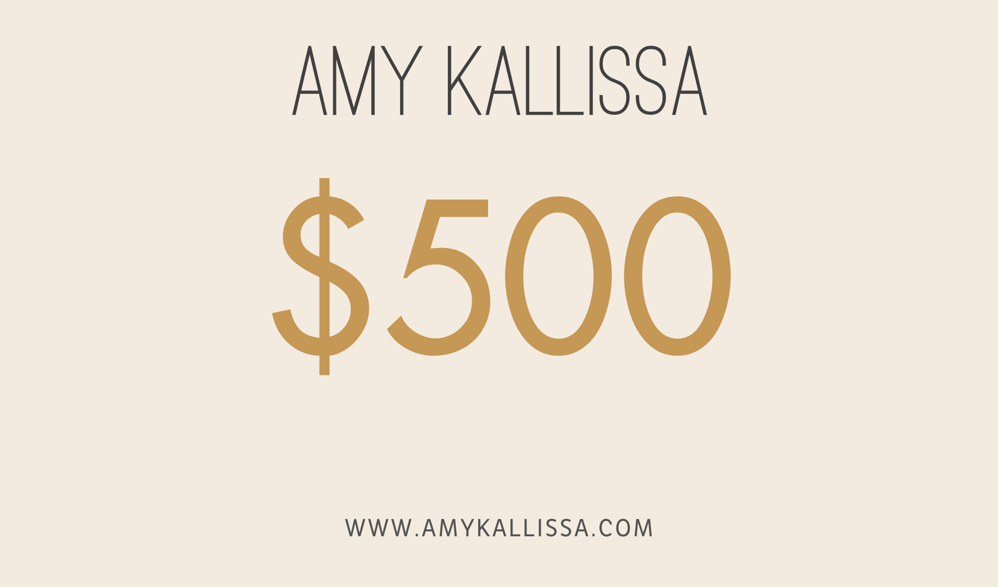 Amy Kallissa Gift Card