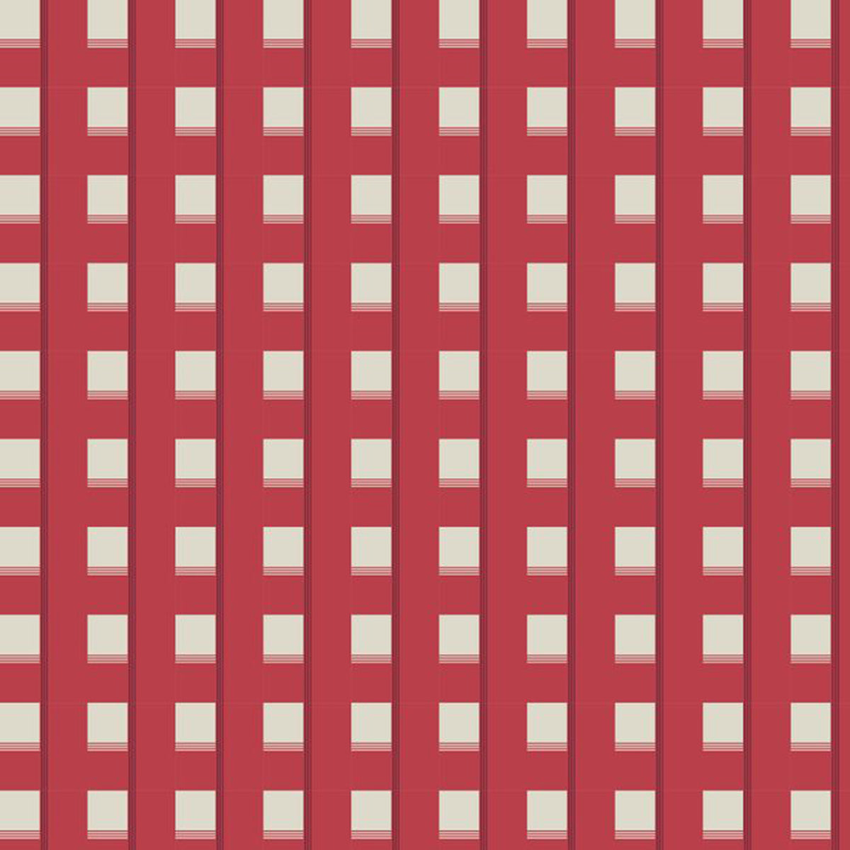 Apolline Red - Comptoir De Toile 2  - Yarn Dyed Woven (DV5158)