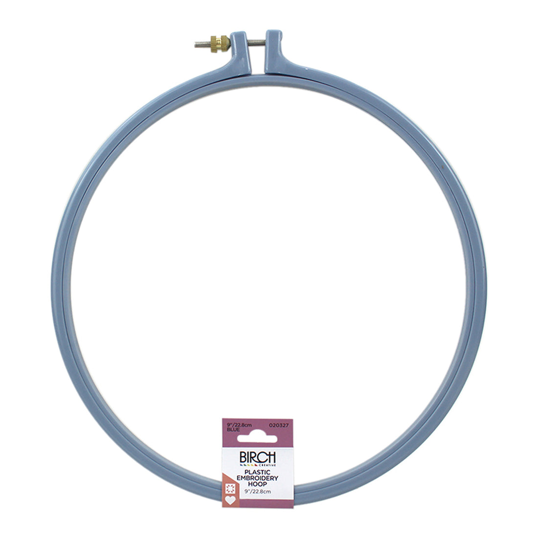 9" (22.8cm) Blue Plastic Embroidery Hoop