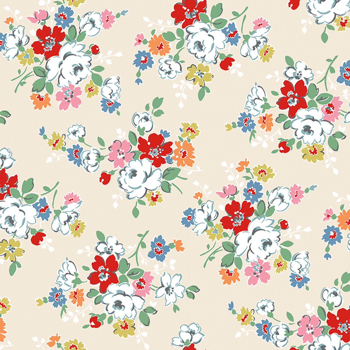 Cath Kidston - Signature Collection - Clifton Rose - Cream - Amy Kallissa