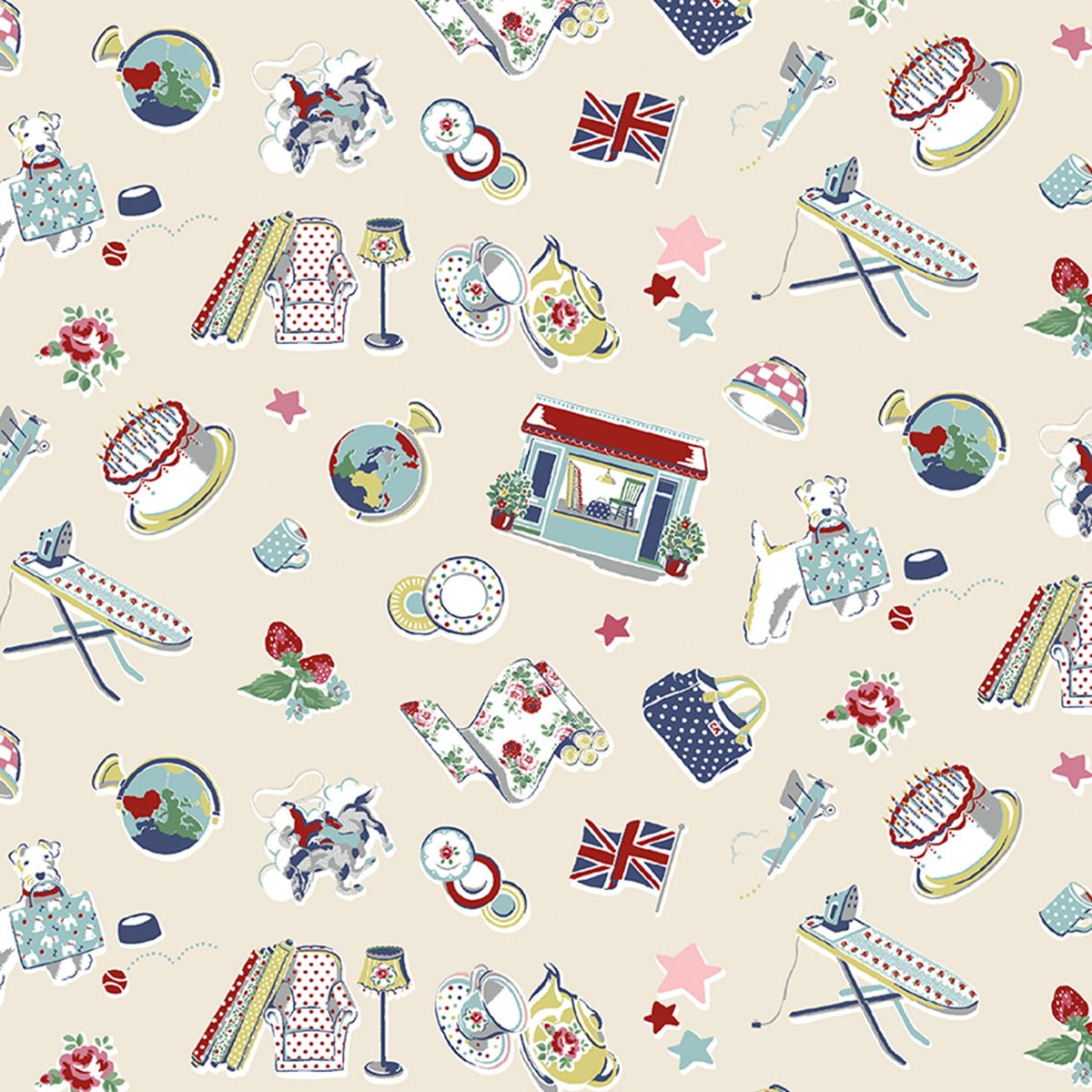 Cath Kidston - Signature Collection - Icons - Cream - Amy Kallissa
