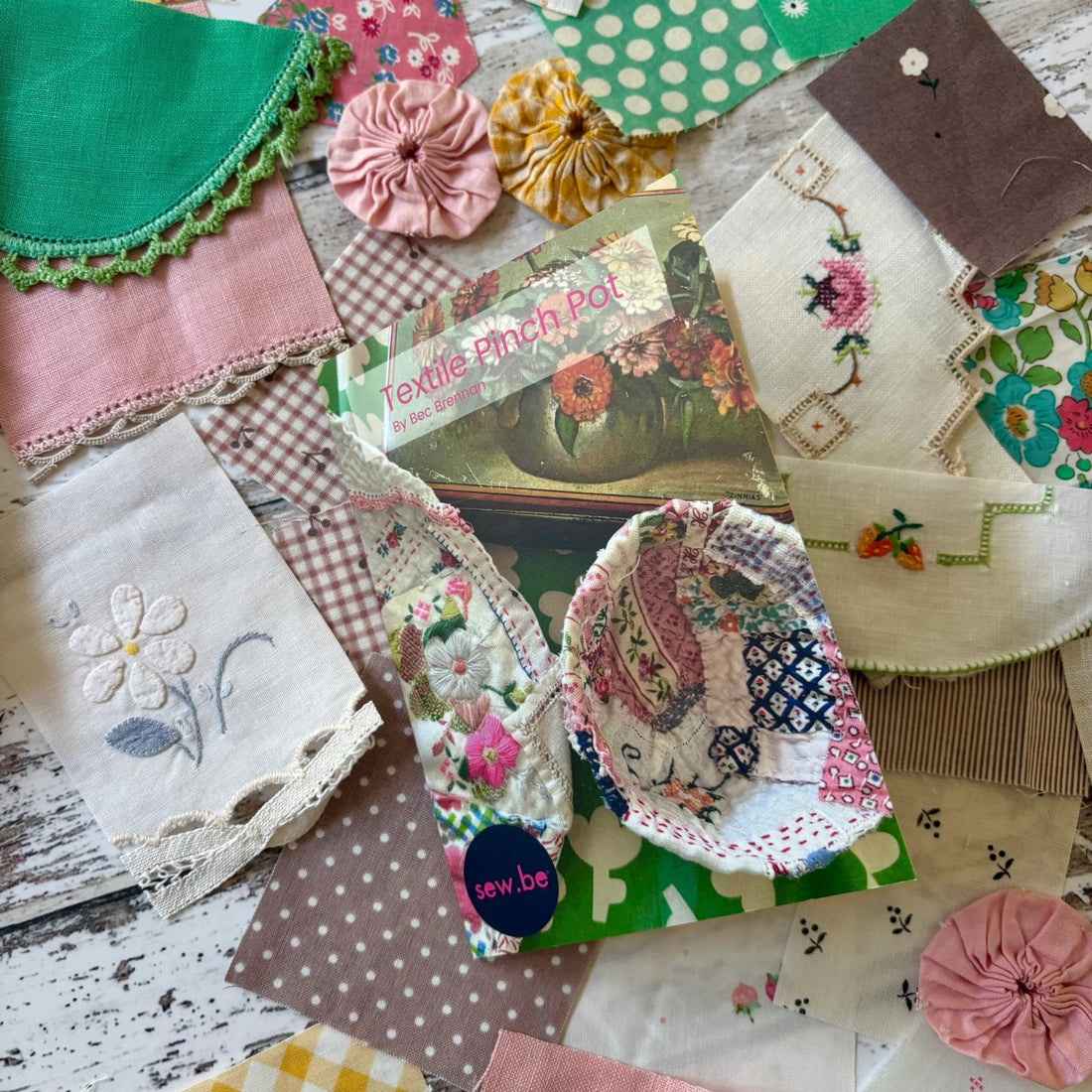 Textile Pinch Pot Pattern - Amy Kallissa