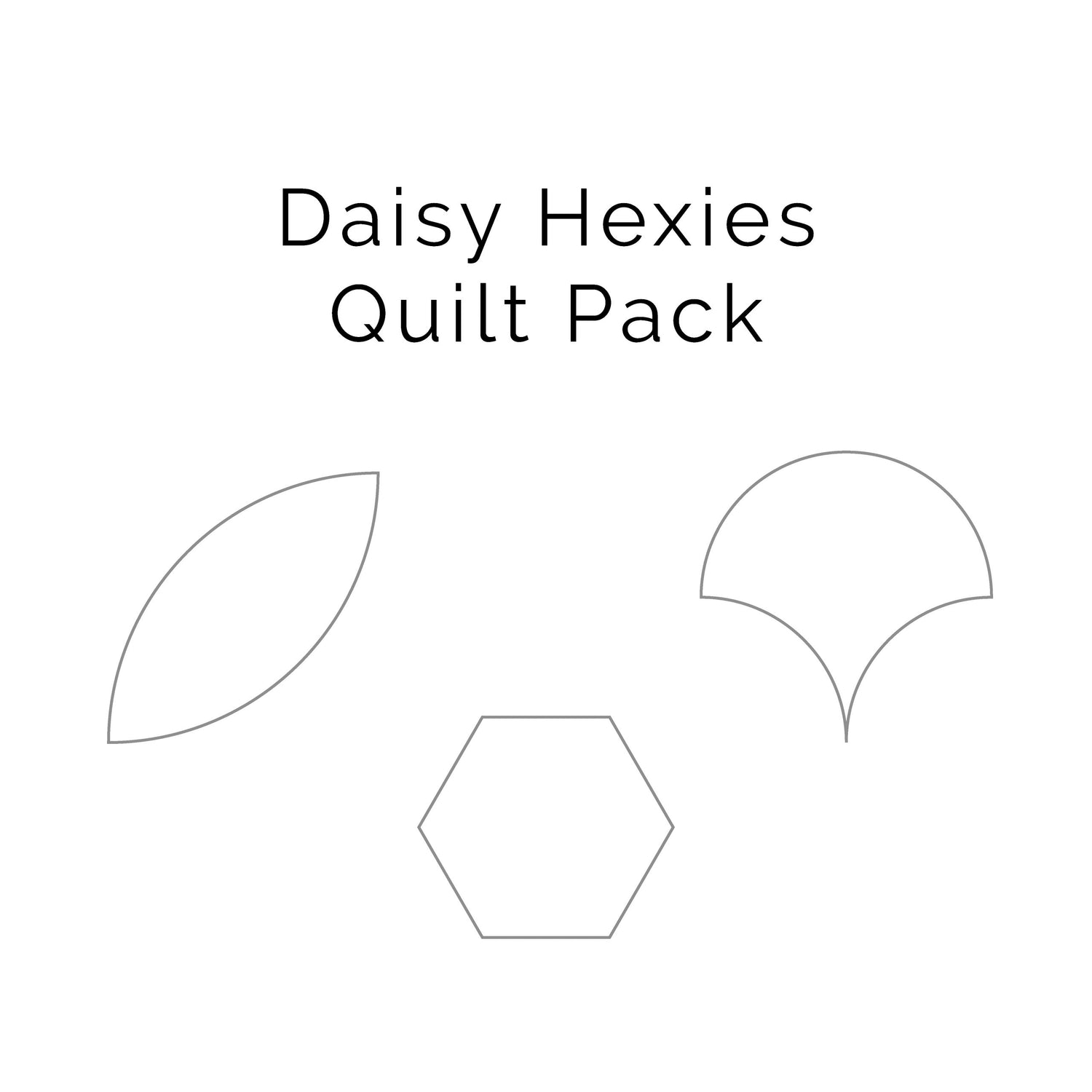 Daisy Hexies Quilt Eppiflex Templates Pack