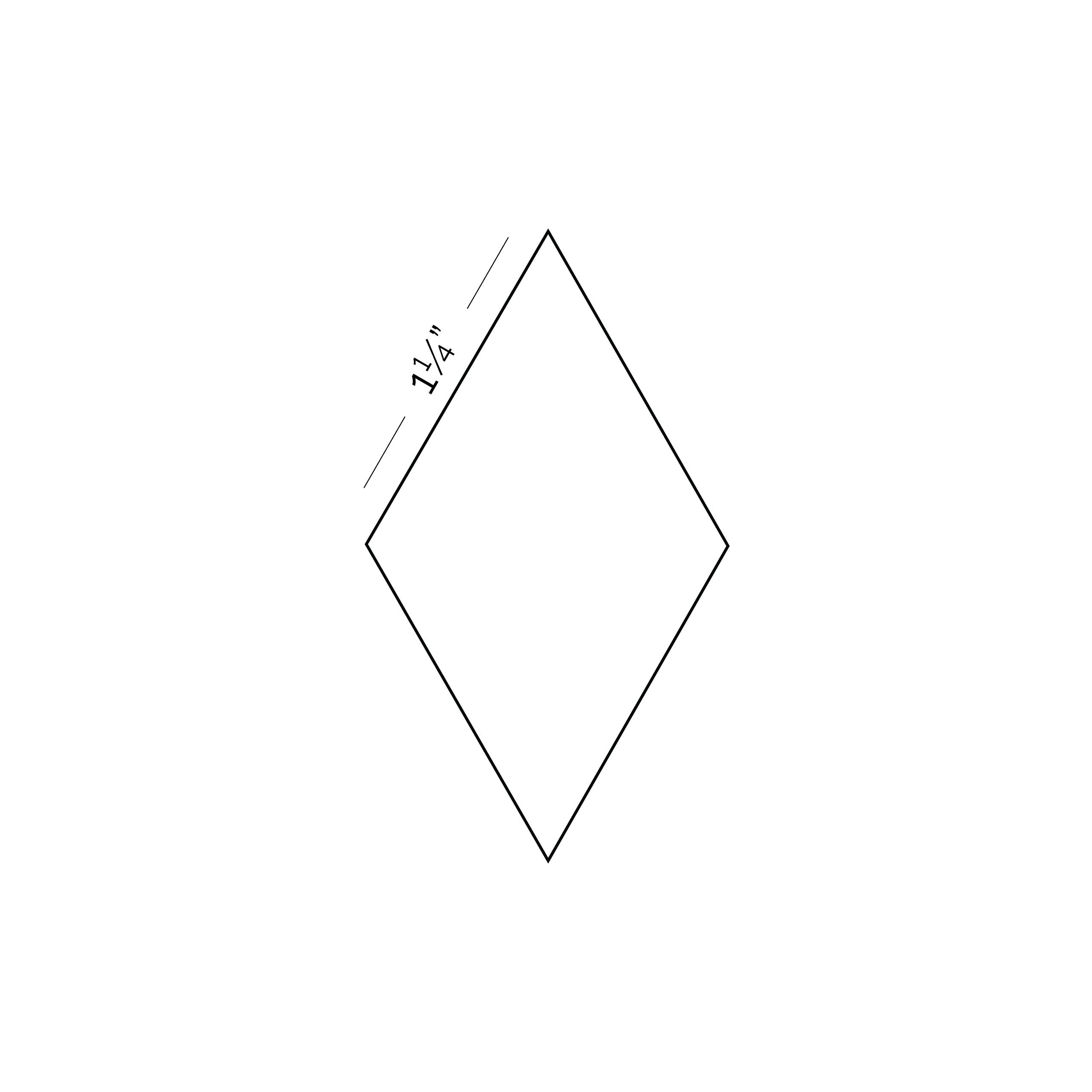 60° Diamonds (6pt Stars)