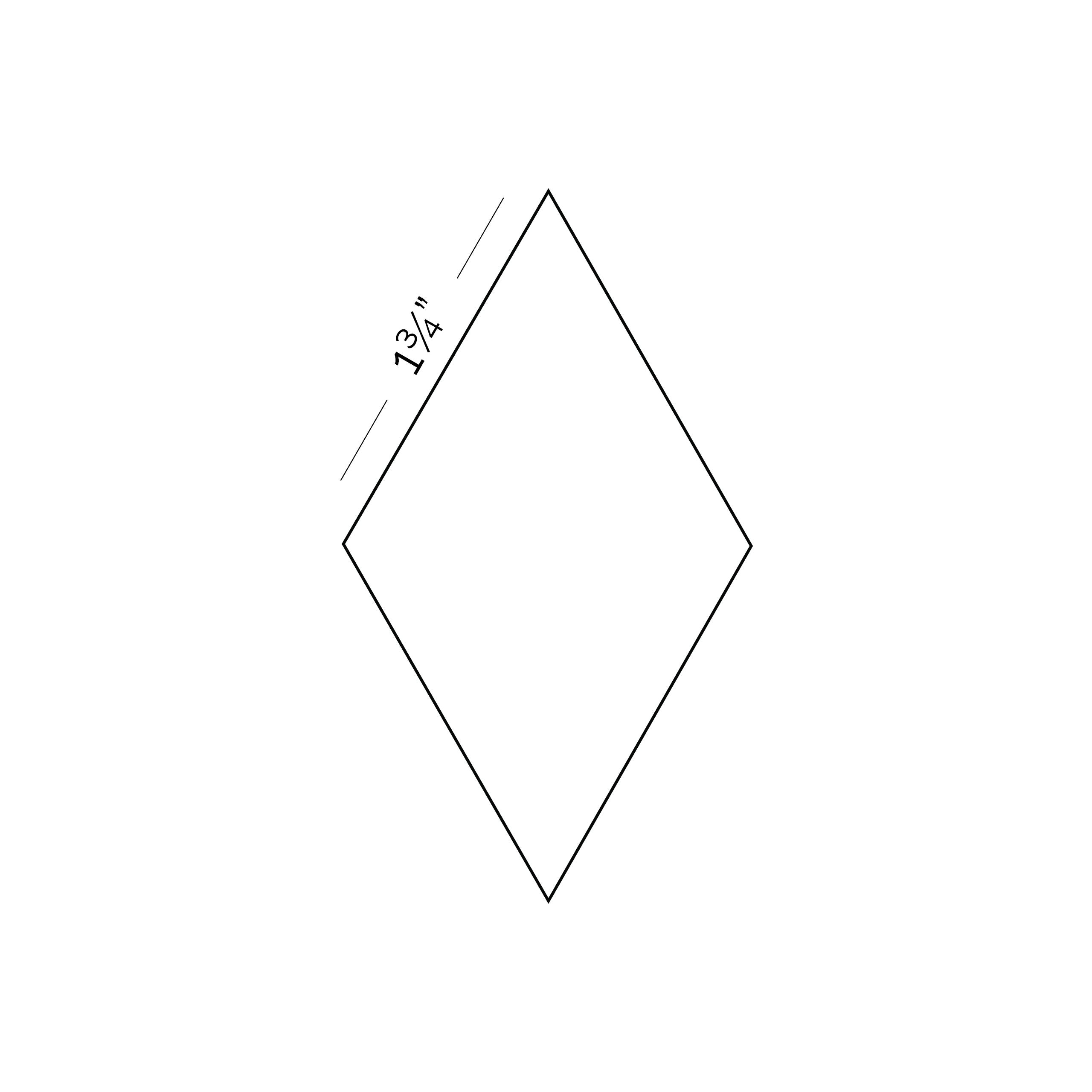 60° Diamonds (6pt Stars)