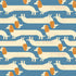 Dog Park - Long Dog - Teal Navy
