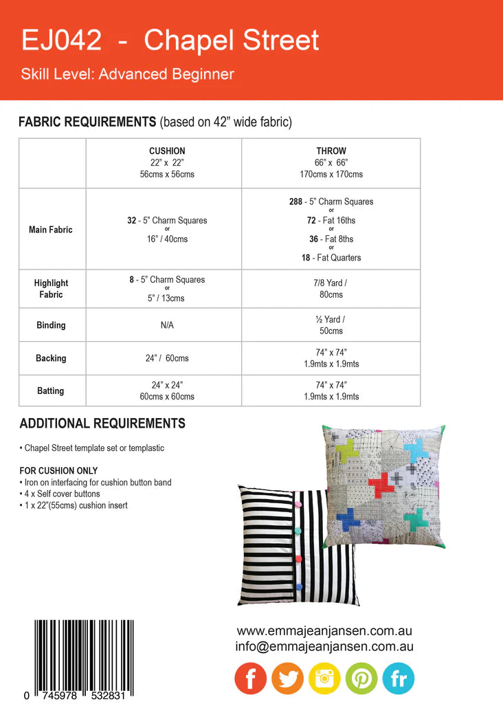 Chapel Street Quilt Pattern