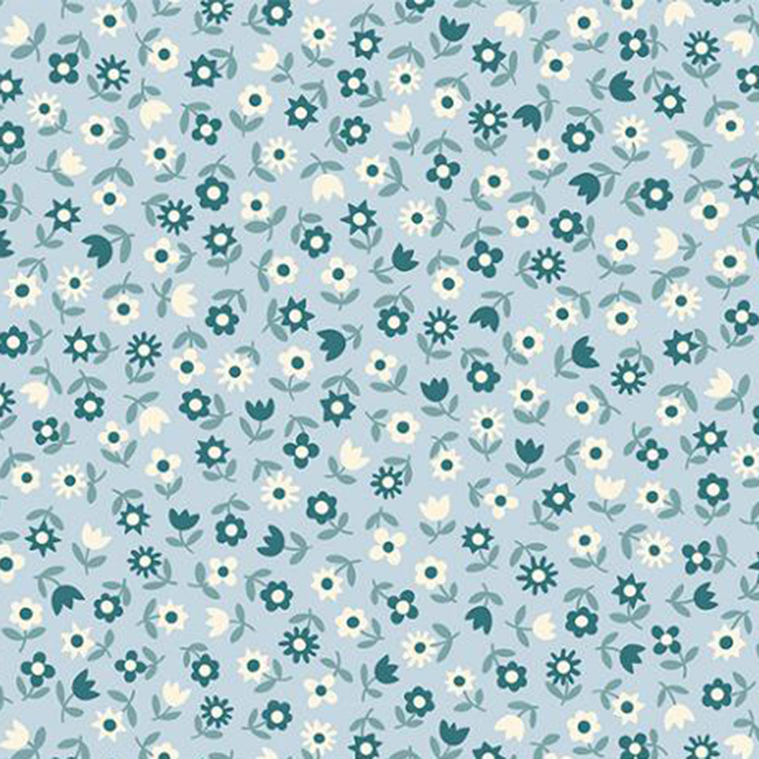 Picture Book - Floral - Water Blue