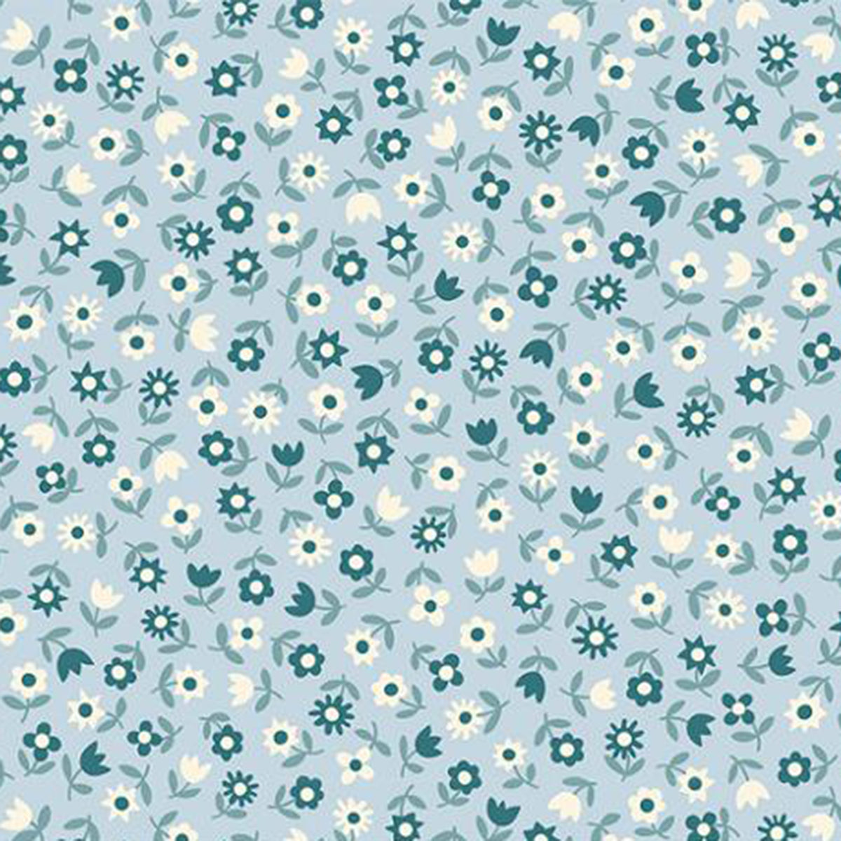 Picture Book - Floral - Water Blue