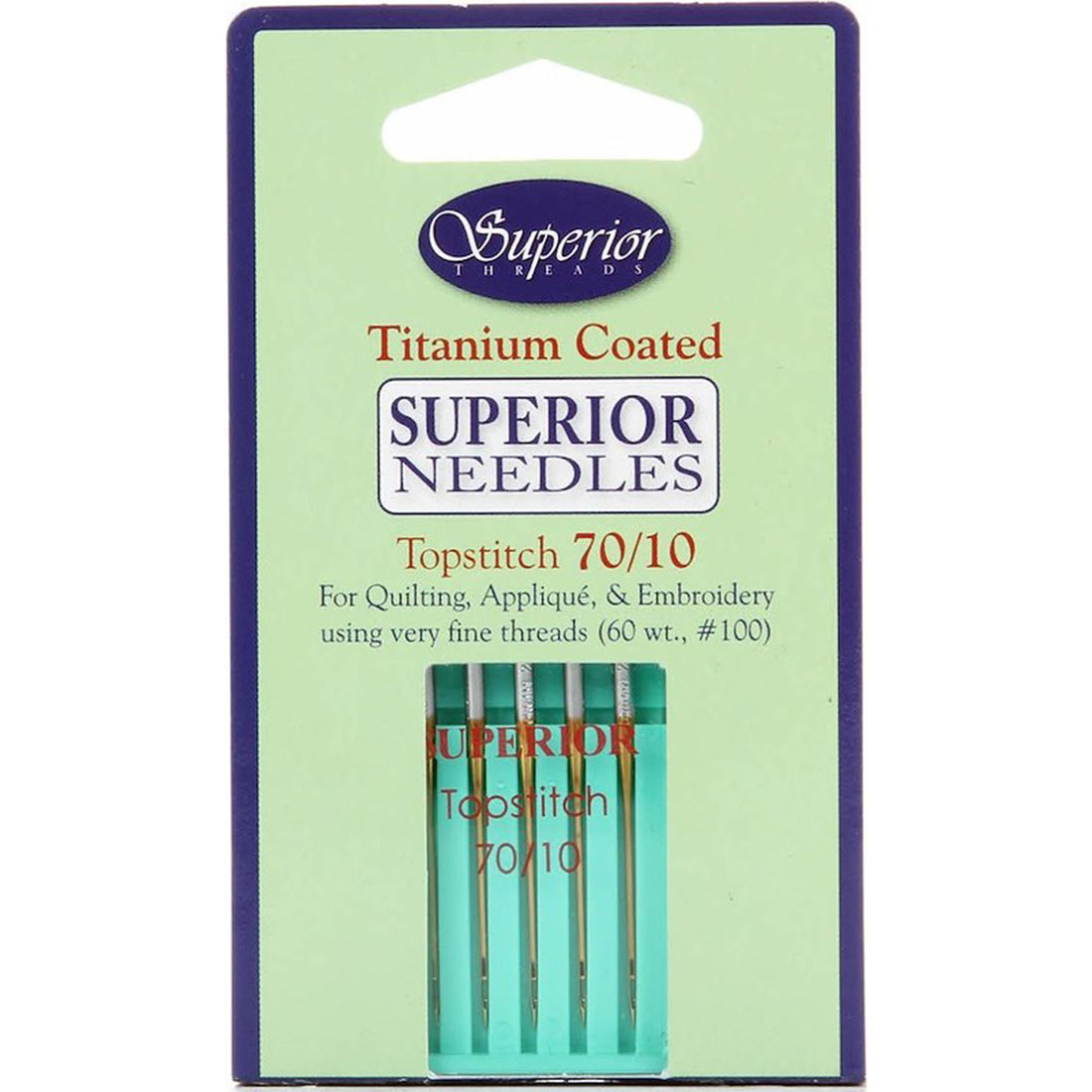Superior Titanium Topstitch Needles - 70/10