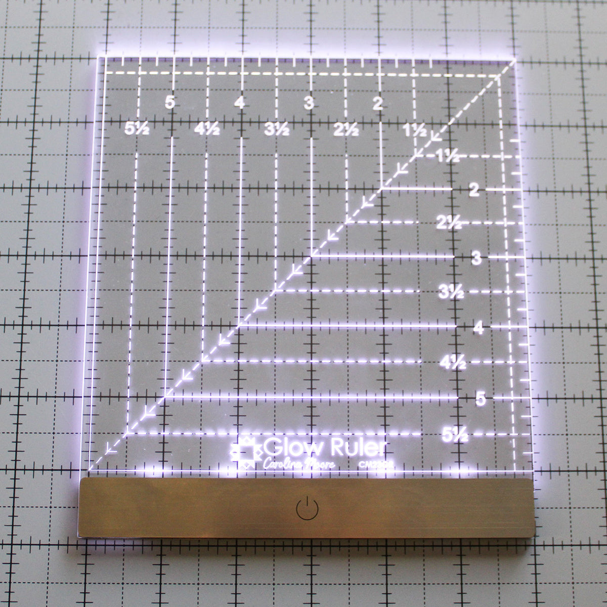 6" x 6" Glow Ruler