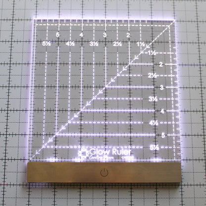 6" x 6" Glow Ruler
