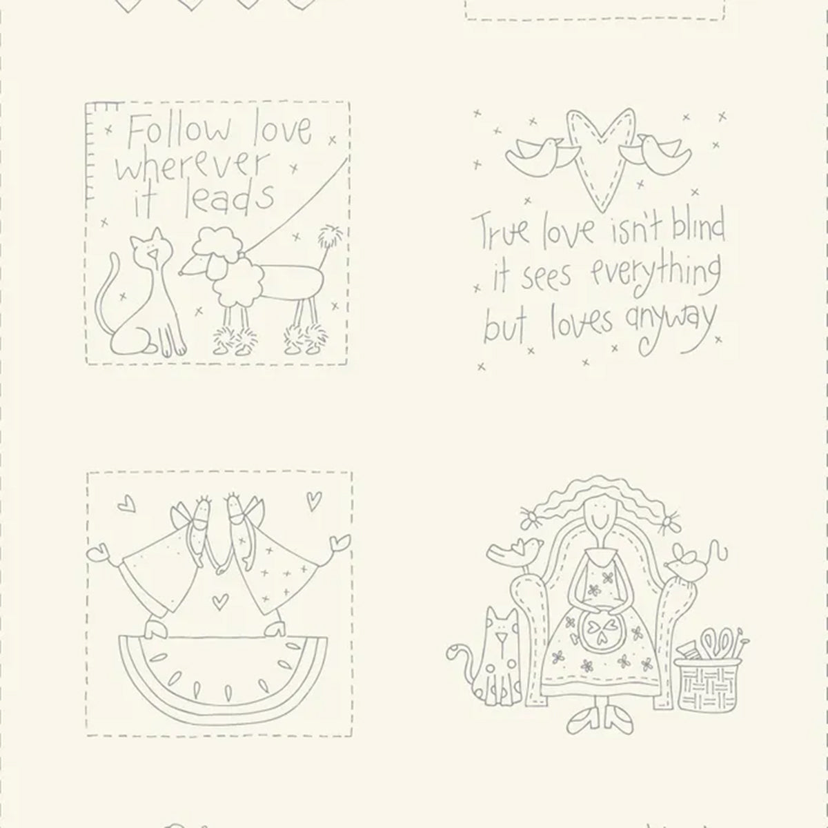 PRE-ORDER - Handy Stitches - Stitchery Panel