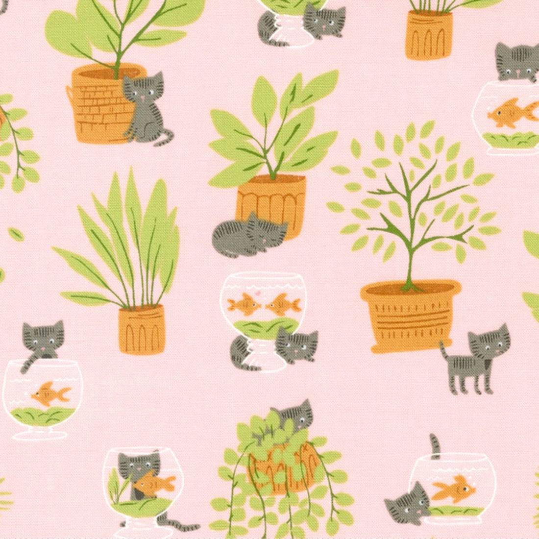Here Kitty Kitty - Mischievous Kitty - Pink