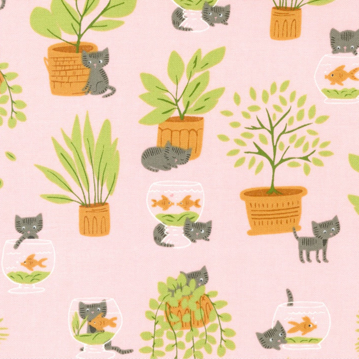 Here Kitty Kitty - Mischievous Kitty - Pink