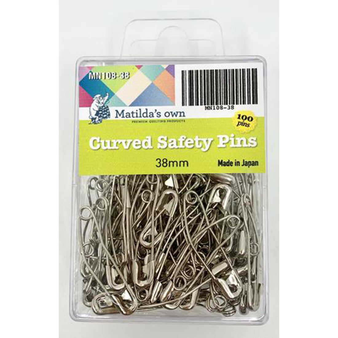 38mm Curved Safety Pins