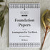 Lamingtons For Tea Foundation Papers