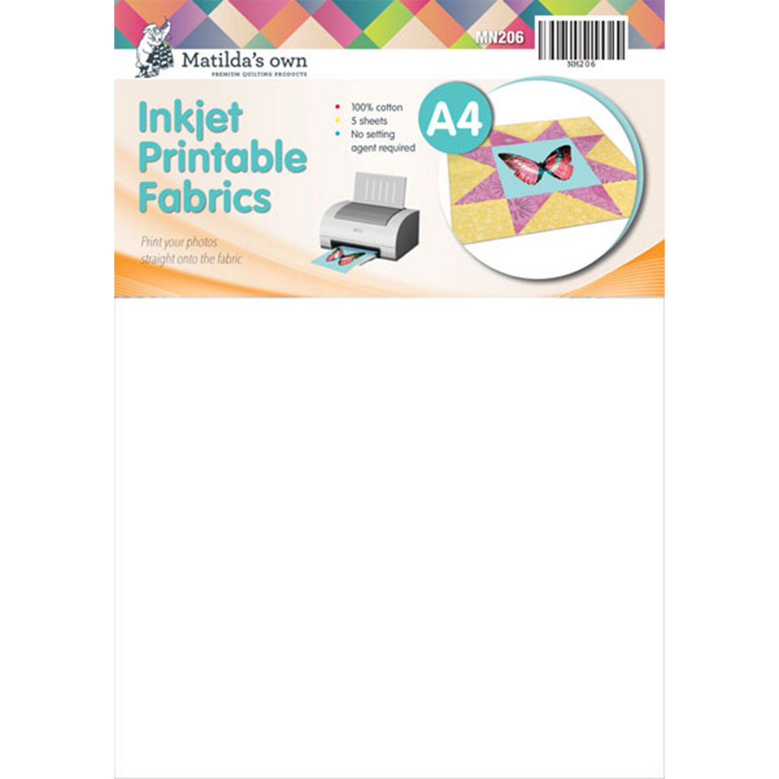 A4 Inkjet Printable Fabric