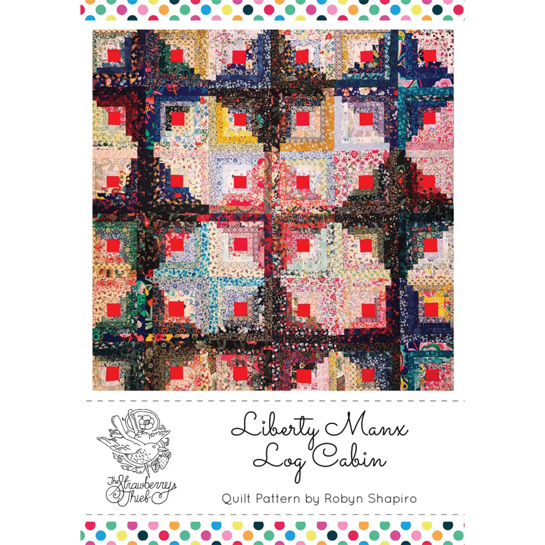 Liberty Manx Log Cabin Quilt Pattern