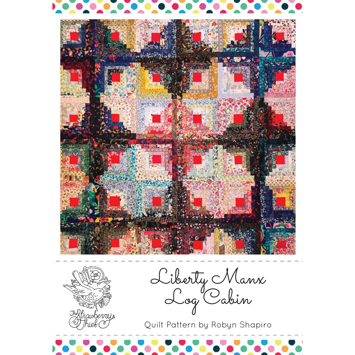 Liberty Manx Log Cabin Quilt Pattern