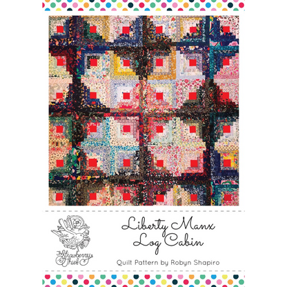 Liberty Manx Log Cabin Quilt Pattern